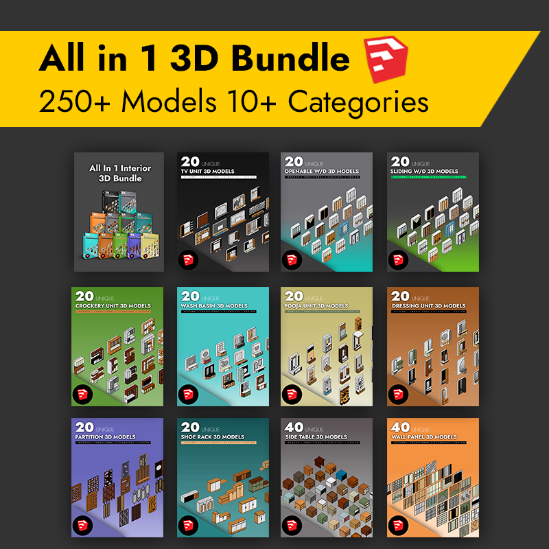 All in 1 Interior 3D Bundle